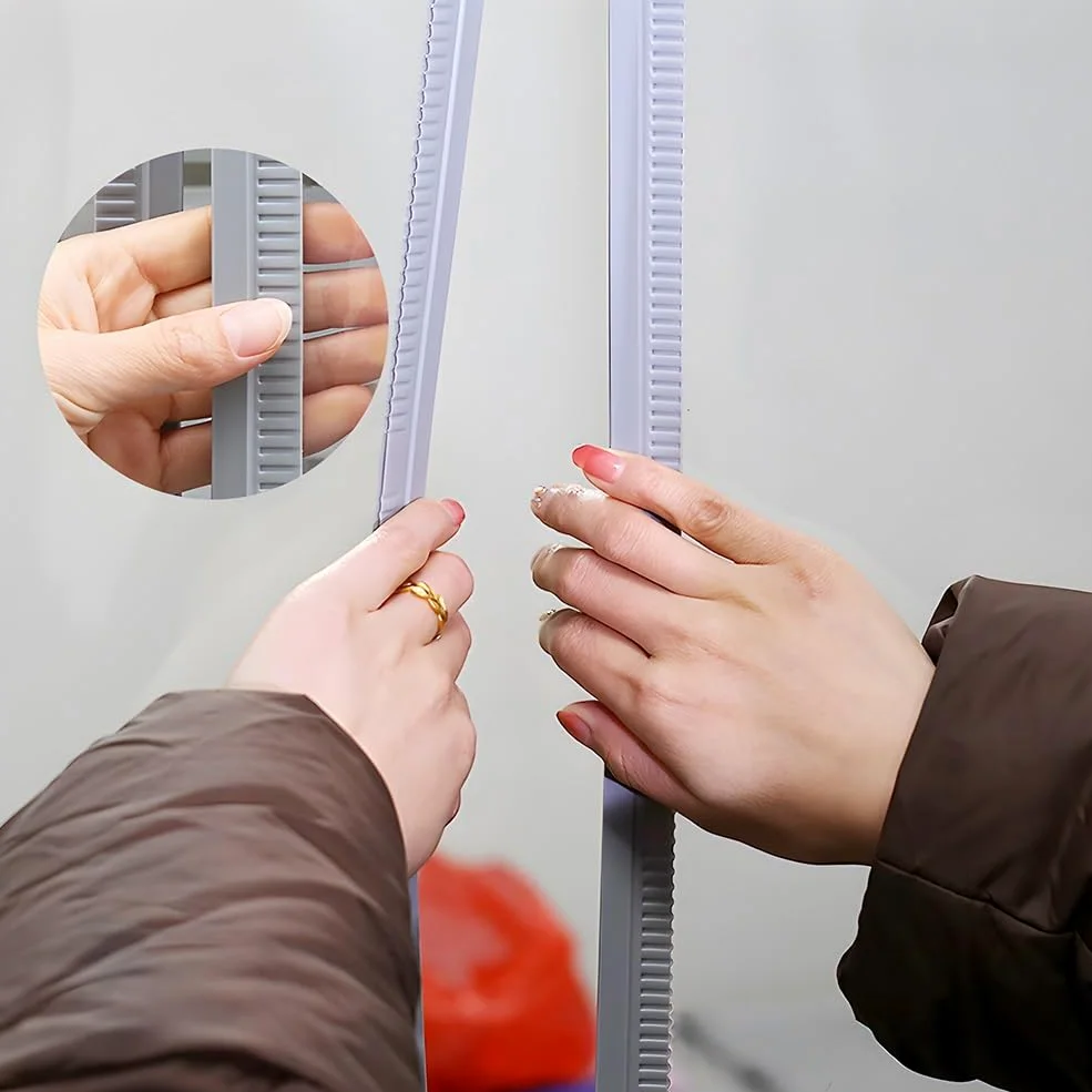 zktoermn Rideaux De Porte Transparents, Rideau De Séparation De Bande De PVC, Porte Blindée Magnétique De 3 Mm D'épaisseur, Convient pour Supermarché, Dépanneur(40x100cm/15.75x39.37in)