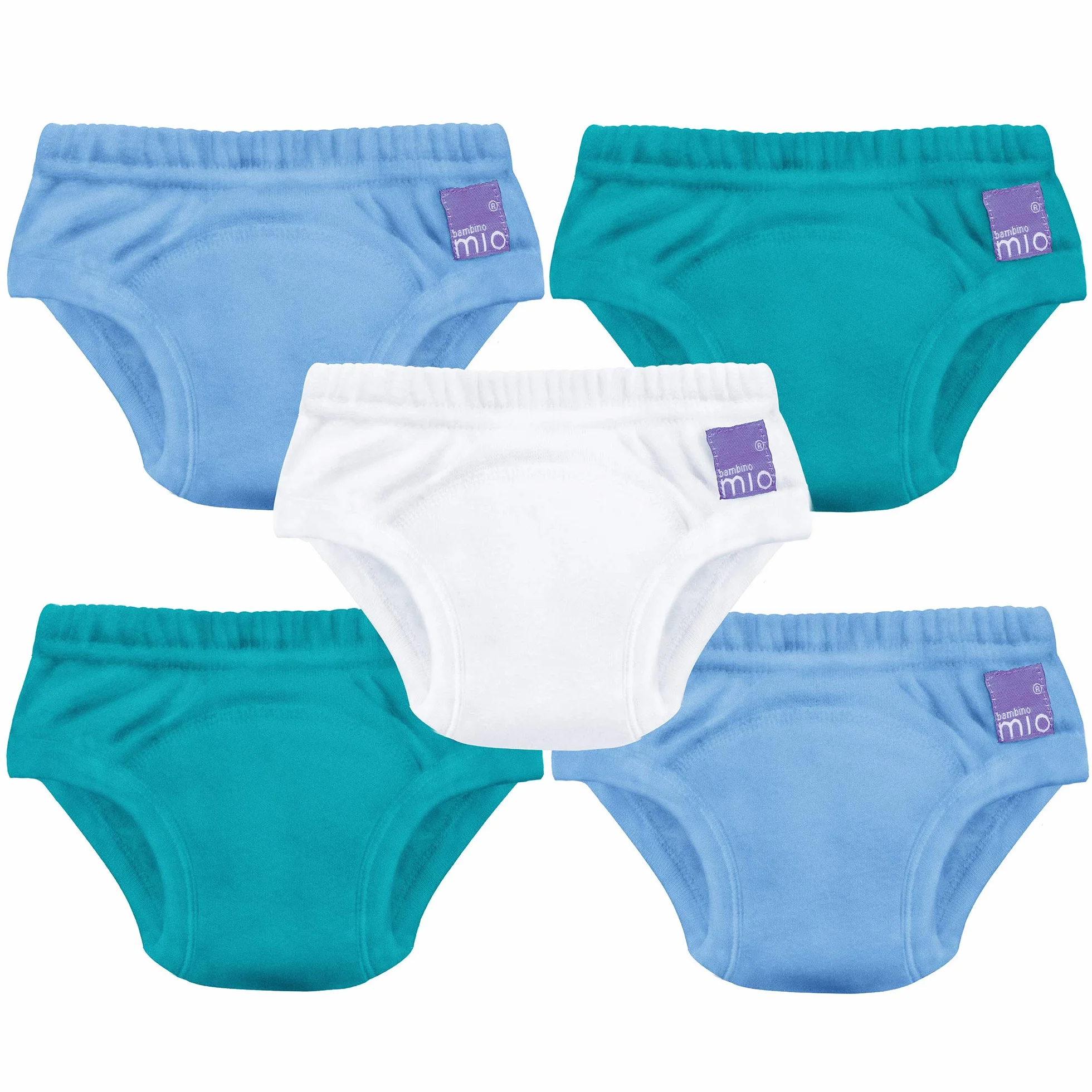 Bambino Mio Culotte d'apprentissage Lavable unisexe mix garçon bleu 2-3 ans lot de 5