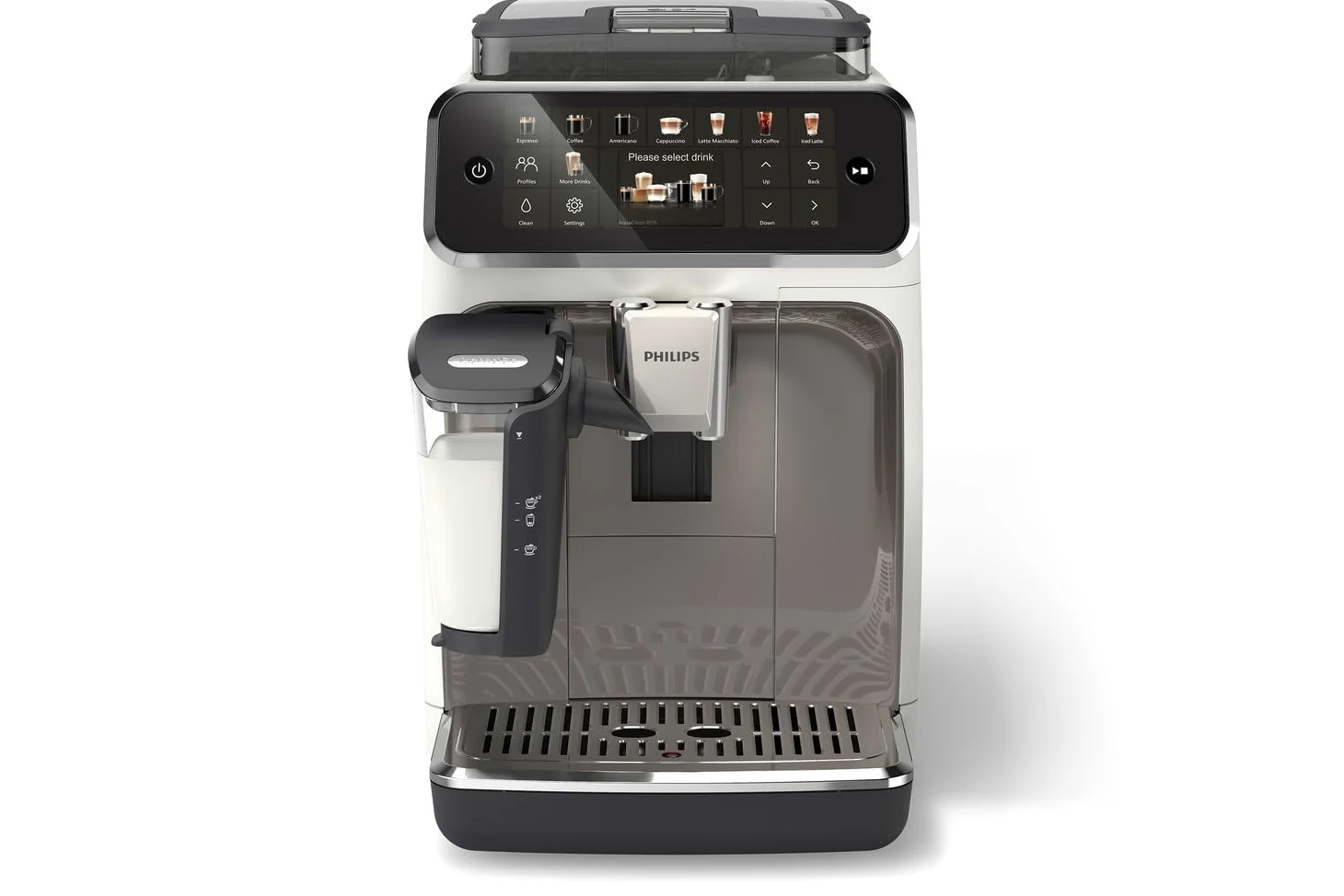 PHILIPS 5500 EP5545/70 Machine à expresso automatique, 1,8 l, 15 bar, blanc