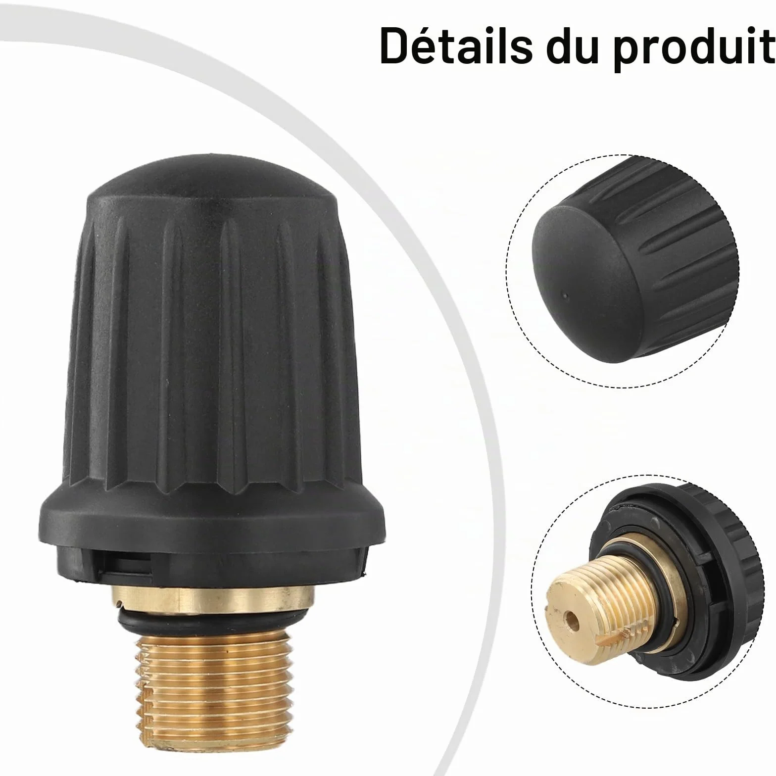 Bouchon de sécurité pour Nettoyeur Vapeur Karcher SC1 SC2 SC3 4.590-105.0 Joint torique 6.363-279.0