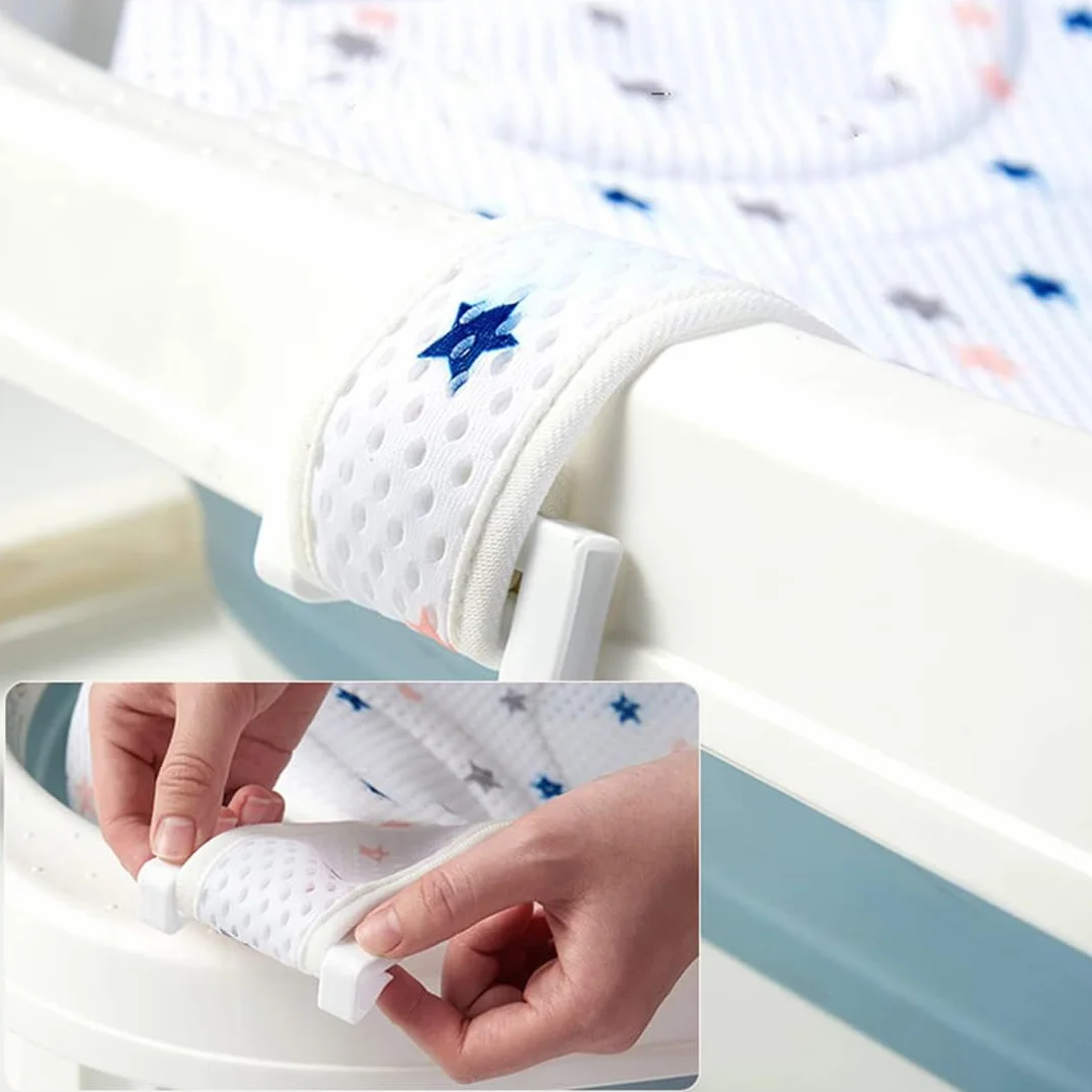 Hamac de Bain pour Bébé Antidérapant Coussin Baignoire Pliable 0-36 Mois