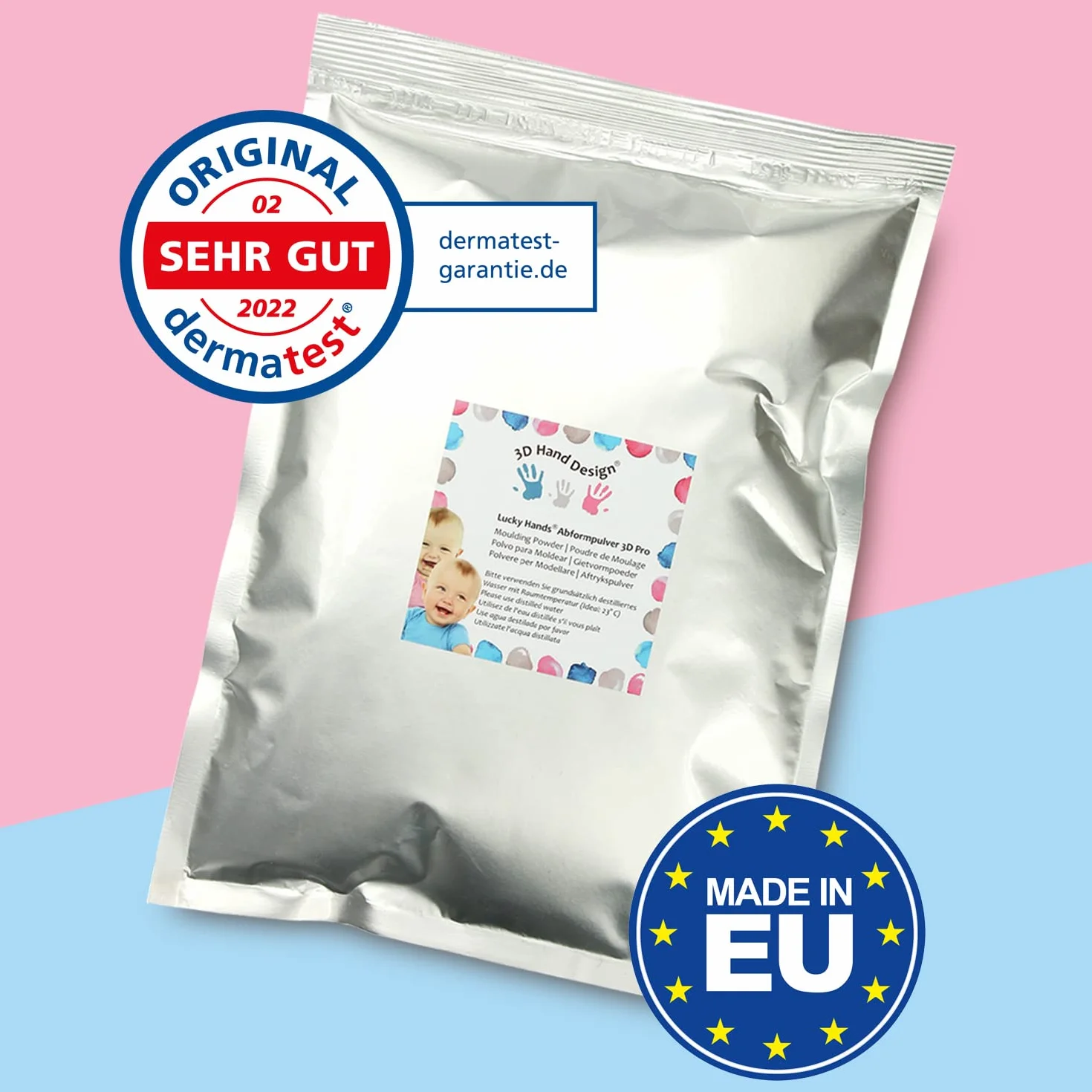 Kit Empreinte Main Bébé 3D DIY – jusqu'à 7 empreintes, doux, sûr, facile, souvenir intemporel