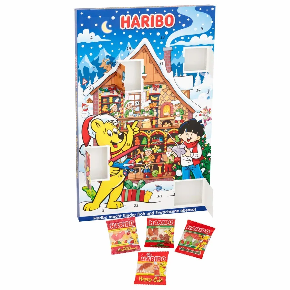 Haribo Calendrier de l'Avent Bonbons de Noël 300 g