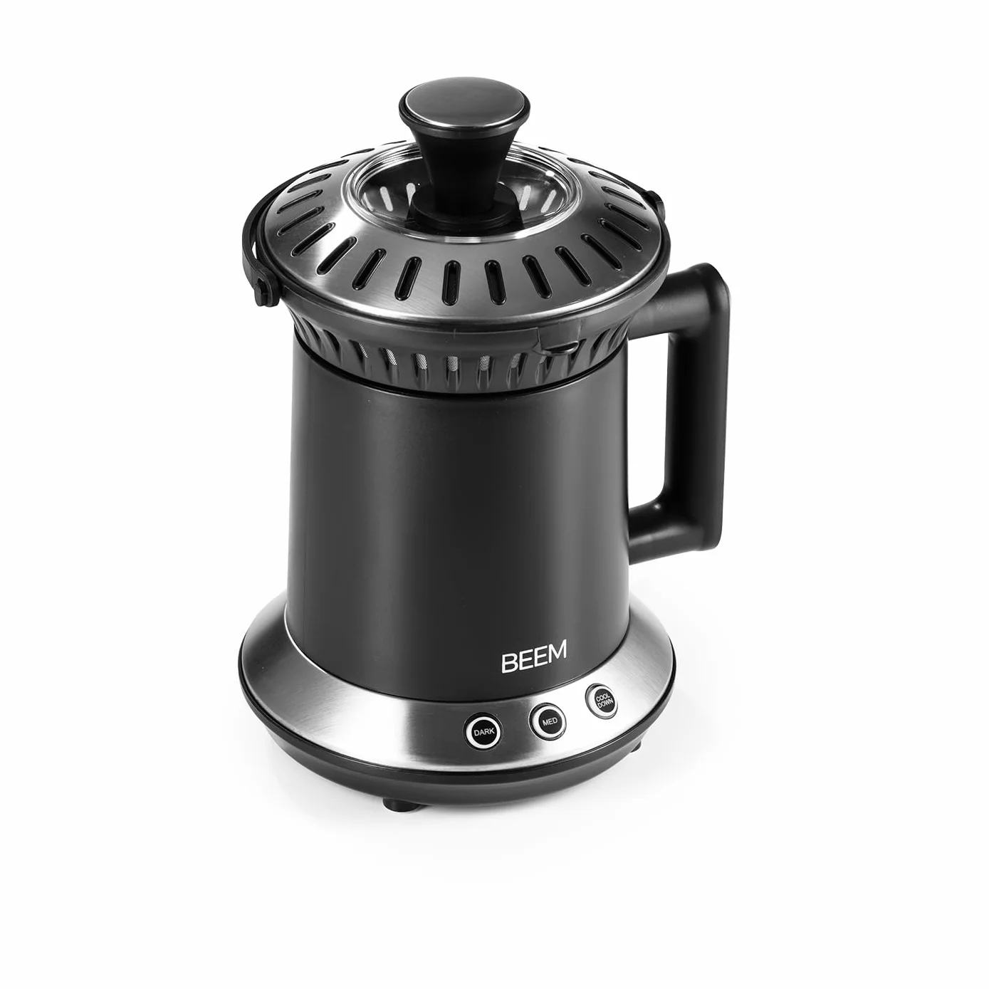 BEEM ROAST-PERFECT Torréfacteur acier inoxydable 200 g café brésil grain entier non torréfié 2 degrés torréfaction réglables