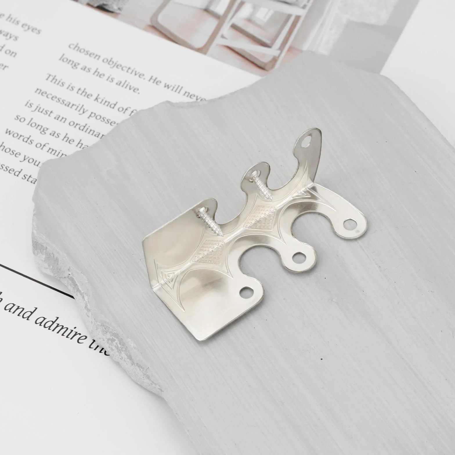 Protections d'angle en métal pour plinthes 12 pièces Blanc Nickel