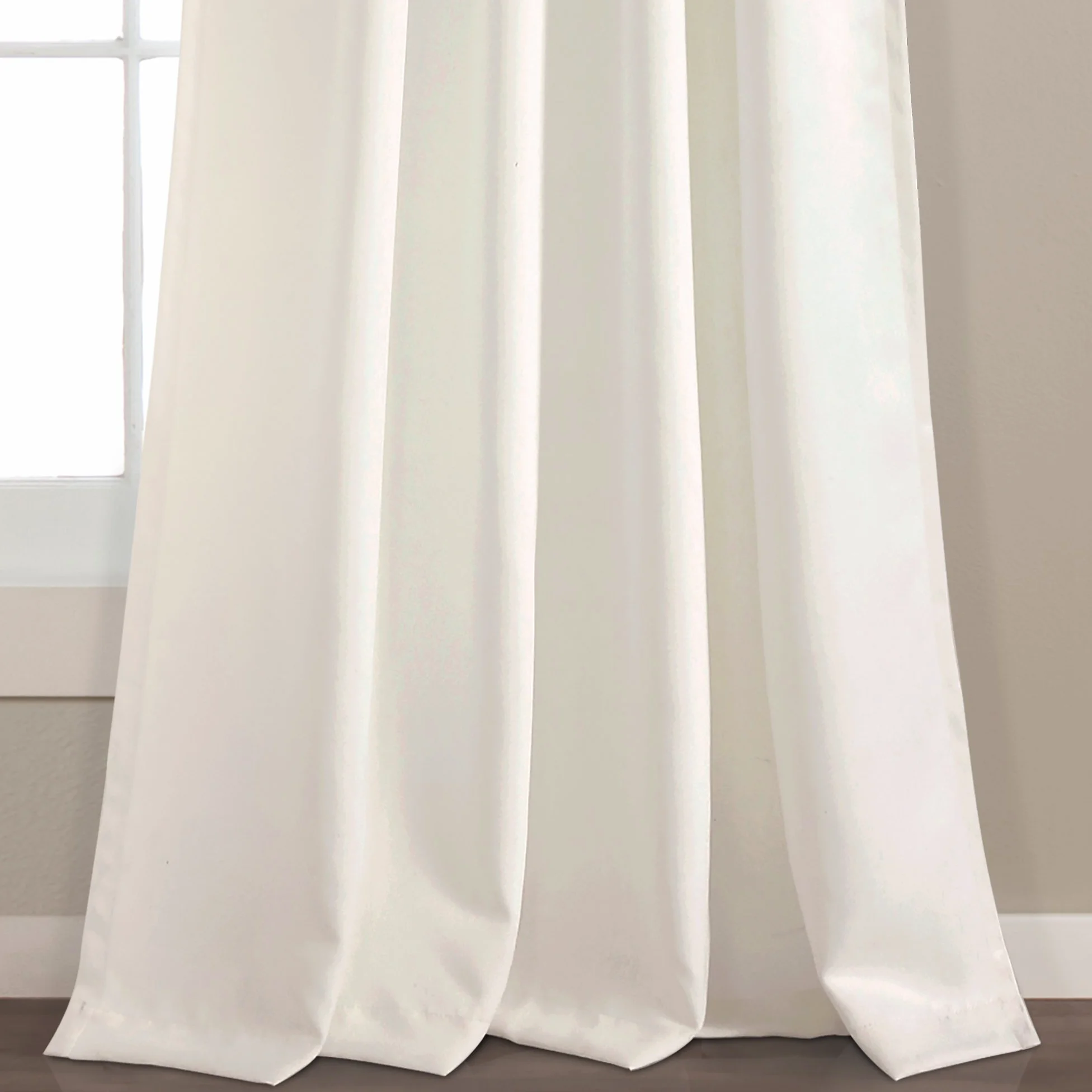 Lush Decor Chambre occultant fenêtre Panneau de Rideau Paire, Gris, 213,4 x 132,1 cm