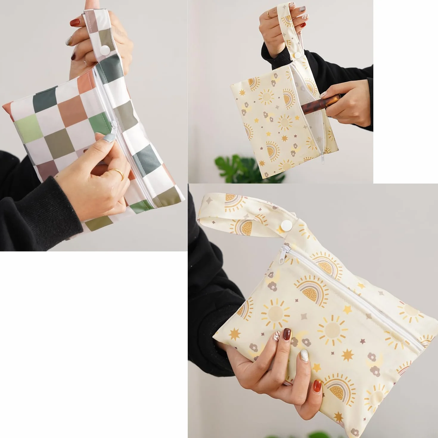 Sac à langer imperméable mini motif animal coloré 22x15 cm pour bébé natation voyages plage