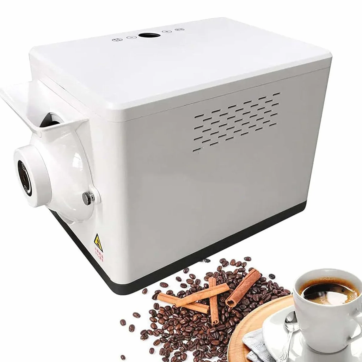 Machine à Torréfier Électrique 1600W 1,5kg Torréfacteur à Café Domestique avec Minuterie et Contrôle de Température