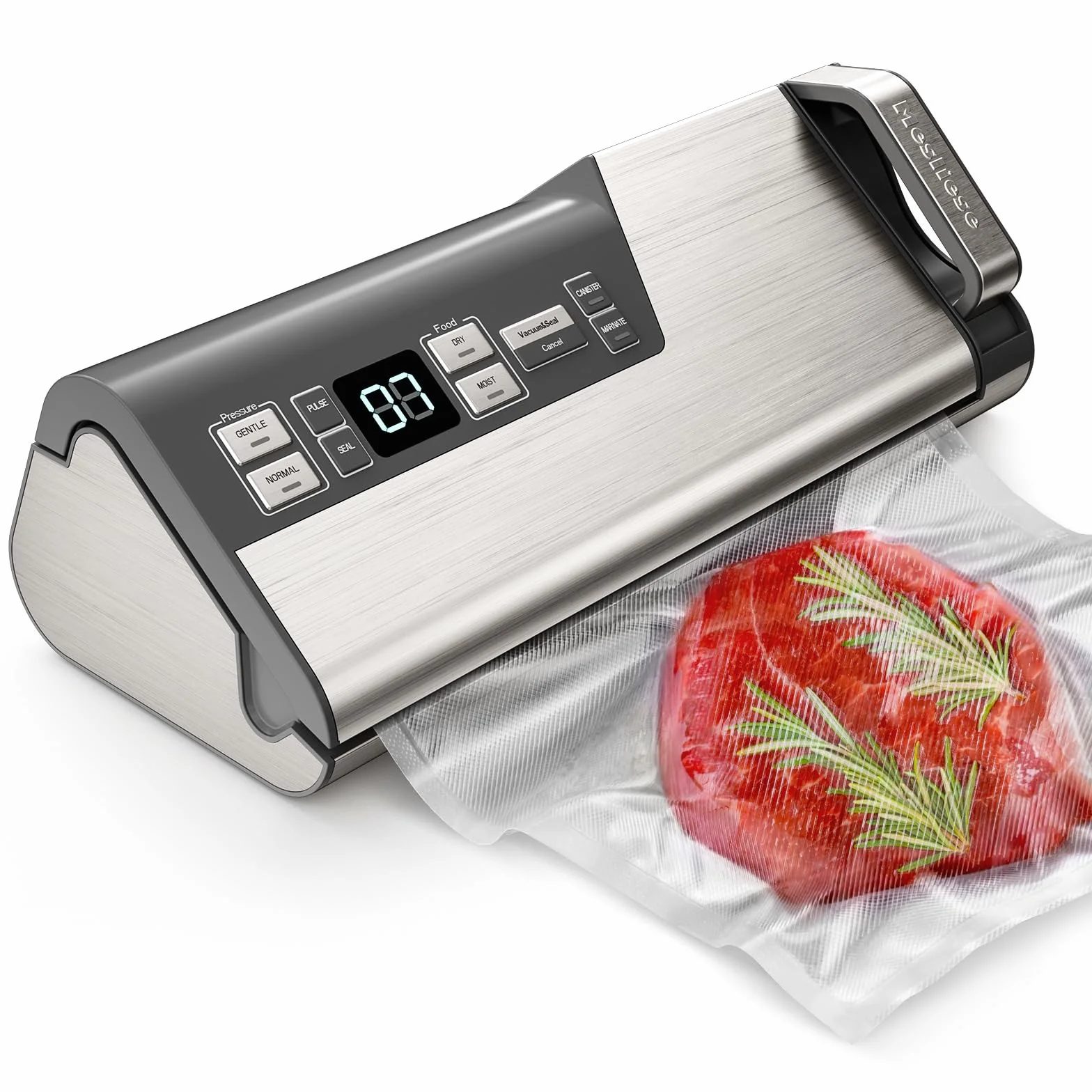 Mesliese Machine de Mise sous Vide 95 kPa 140W Double Sceau avec Coupeur Intégré