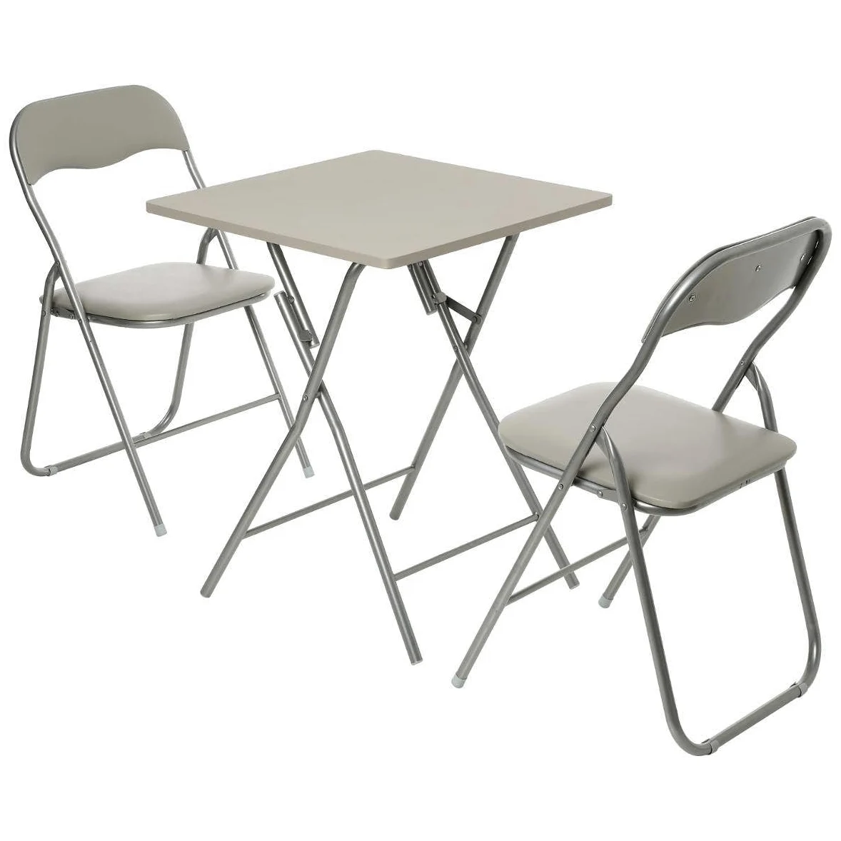 Five AC-Déco Table Pliante Basic - L 60 x l 60 x H 75 cm - Taupe