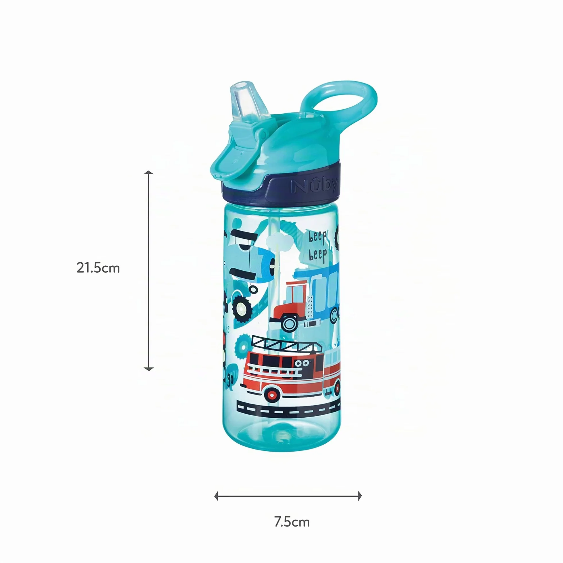Nuby Super Quench Tasse pour enfants Anti-fuites 540ml Bleu 2 Pack