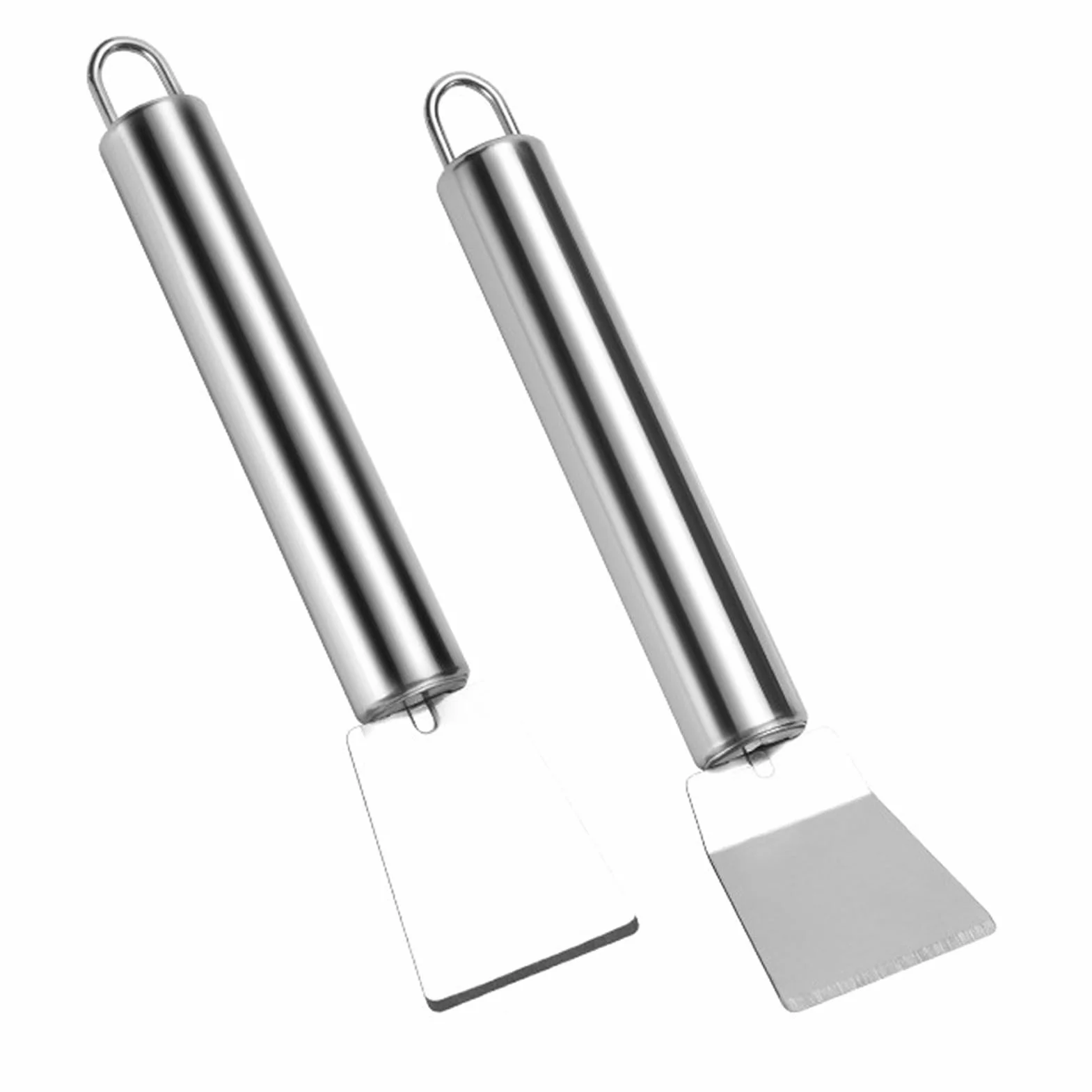 Spatule Nettoyante en Acier Inoxydable - Racloir pour Cuisine, Gril Barbecue, Camping Extérieur