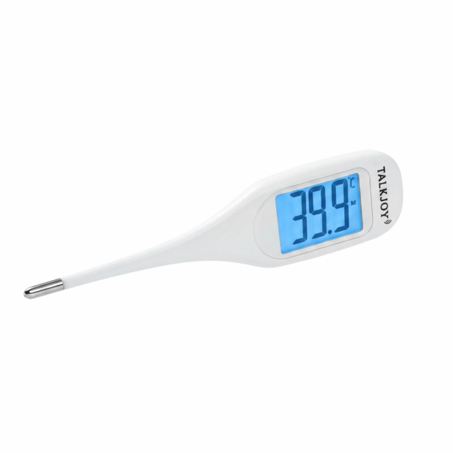 Thermomètre parlant avec affichage vocal numérique à pointe flexible pour aveugles et personnes âgées