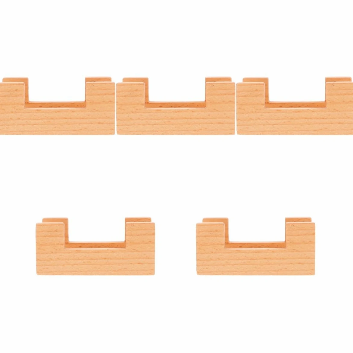 Zerodeko 5 Pièces Support à Sushi Présentoir Réutilisable pour Sushi et Sashimi Design Élégant avec Fentes pour pour Restaurants et Dîners Pratique pour Amis