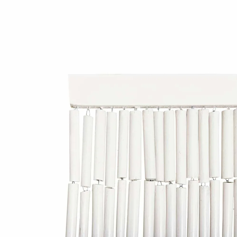 Leasha Rideaux de Porte Bambou, Rideau Décoration Anti Mouches Séparation de Pièce Bambou 90x200 cm