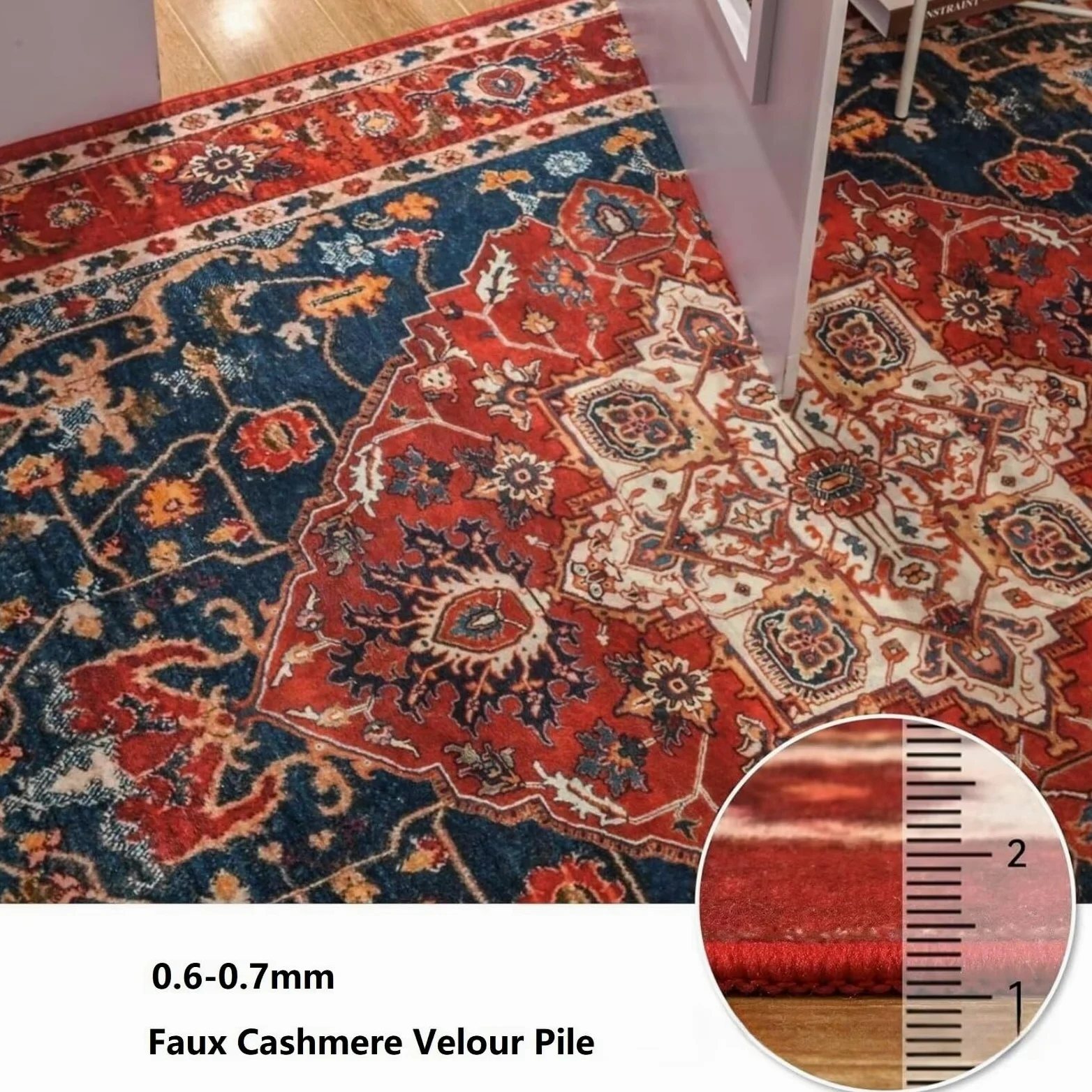 Tapis Chambre Garcon Doux 100x160cm,Vert Foncé,Motif De Feuilles pour Terrasse,Chambre,Déco