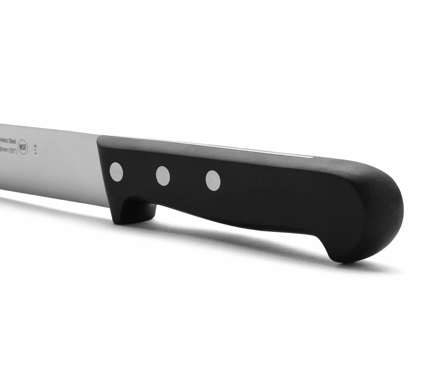 Arcos Séries Universal Couteau à Trancher Jambon Lame Acier Inoxydable Nitrum 300 mm Manche POM Noir
