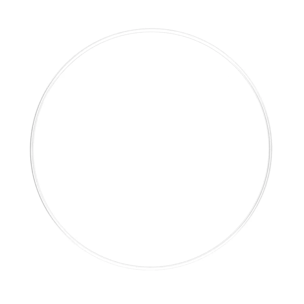 Lot de 3 anneaux en métal pour bricolage 3 mm épaisseur 20 cm blanc attrape-rêves macramé