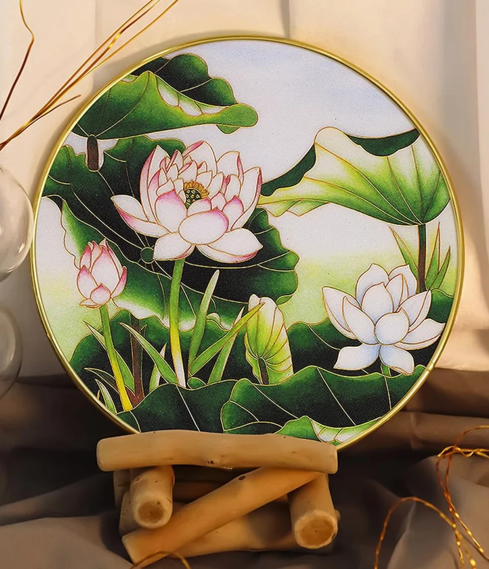 Peinture cloisonnée en émail TANZEQI Lotus Kit de bricolage pour débutant