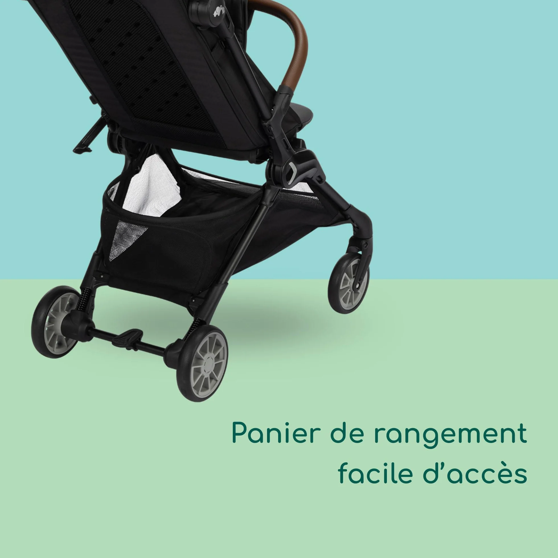 Bebeconfort Zephir poussette bébé compacte 0-4 ans 22 kg légère 5.6 kg voyage cabine siège inclinable panier Mineral Graphite