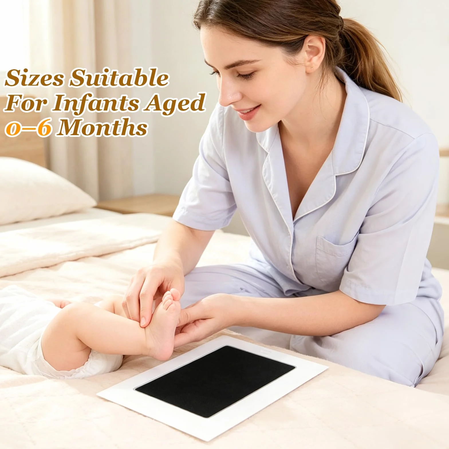 Empreinte Pieds et Mains Bébé Enfant Kit Tampons Clean Touch Sans Encre Cadeau