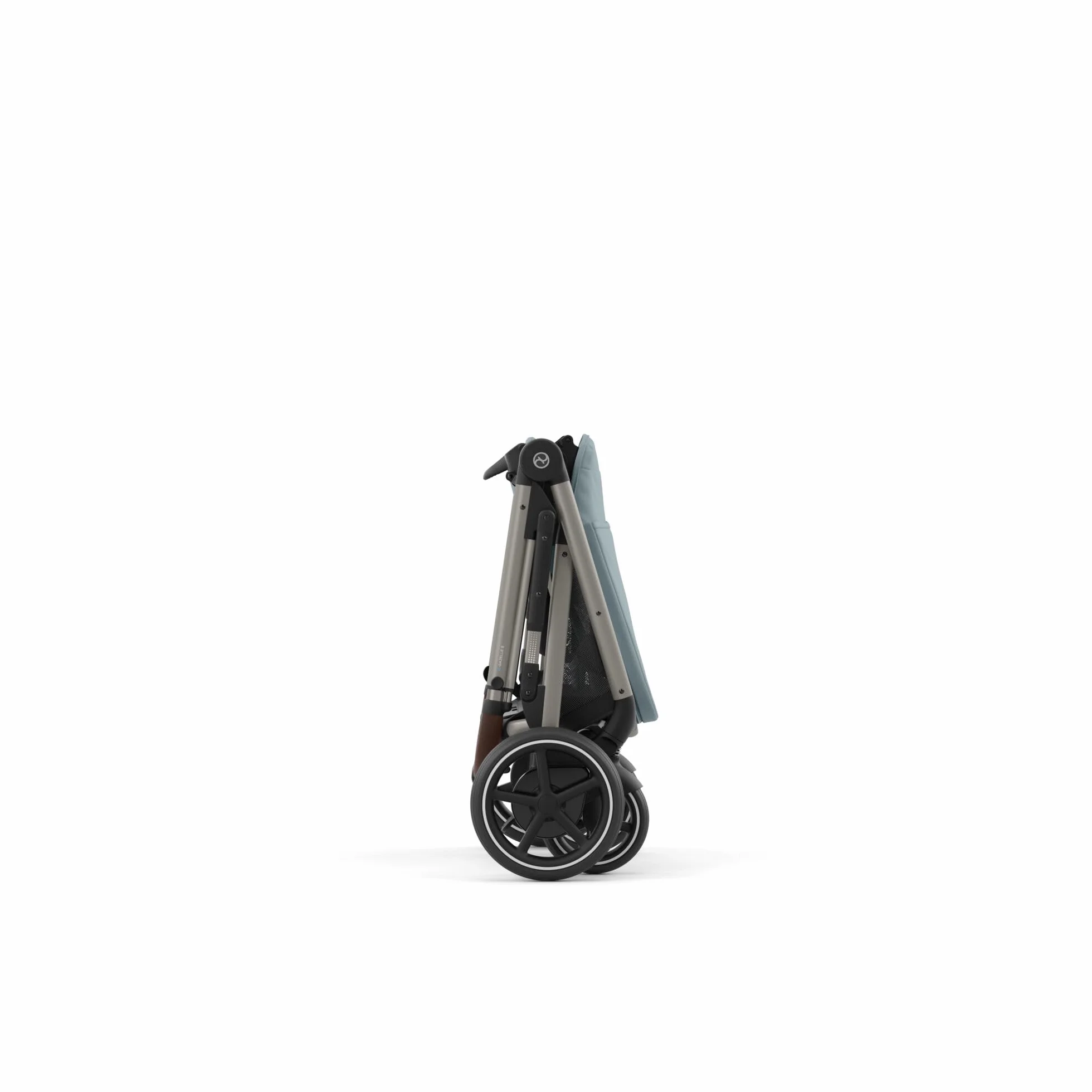 CYBEX Poussette Gold e-GAZELLE S, de la naissance à 4 ans, max. 22 kg, système tout-en-1 avec propulsion électrique, Bleu orageux
