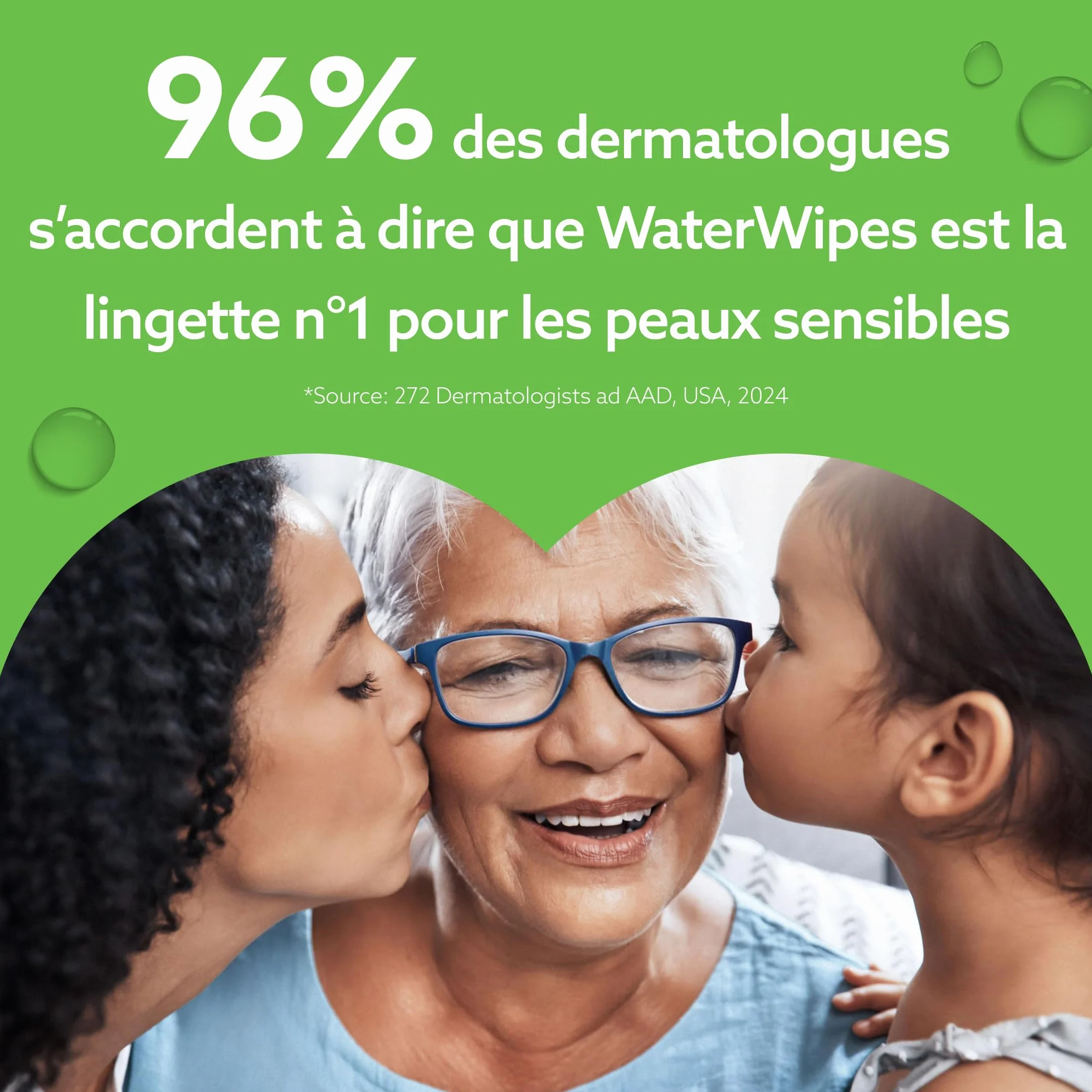WaterWipes Sensitive+ Hydrating Boost Wipes, Lingettes Hydratantes, 360 unités, 3-en-1 nettoie, soigne, hydrate, 99% d'eau avec aloe vera, non parfumées