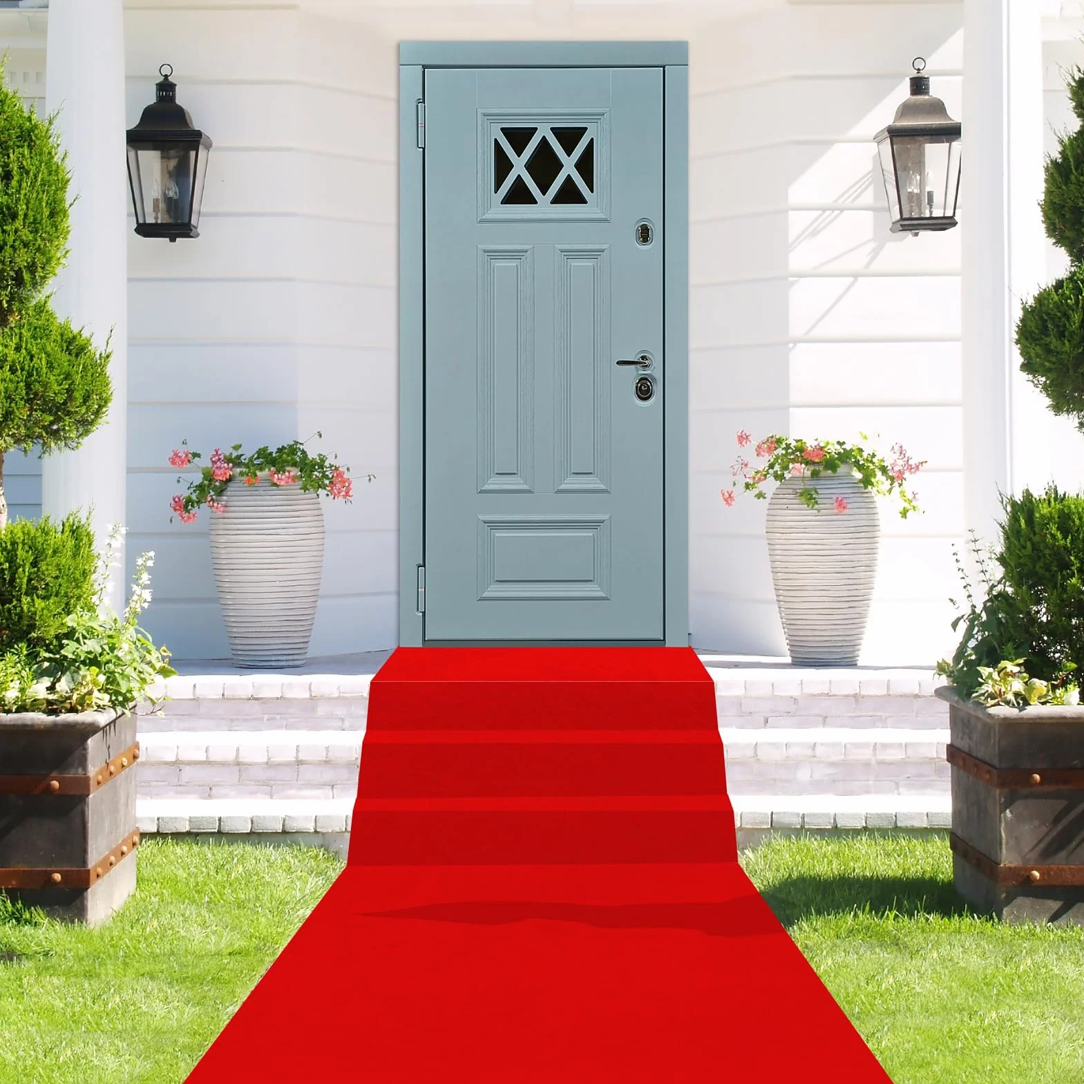 SK Studio Tapis de Passage Mariage 1 x 3 m Rouge