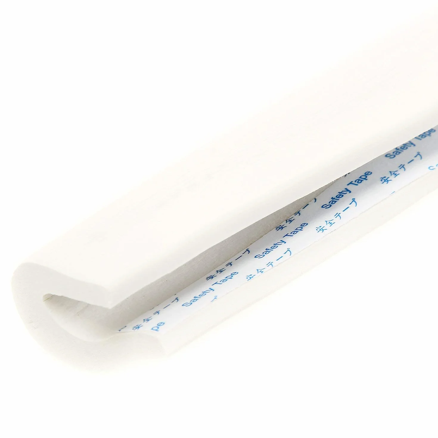 TUKA Rouleau Mousse Anti Choc 4 Mètre (2x2m) U-Forme Protecteurs Bords de Table en Verre, Blanc Cassé
