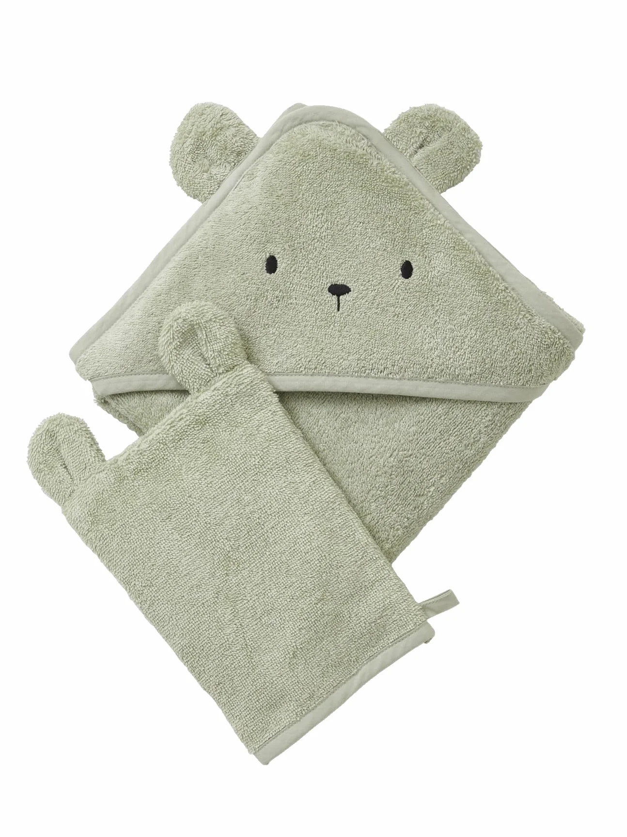 VERTBAUDET Cape de bain coton bio amande 100x100