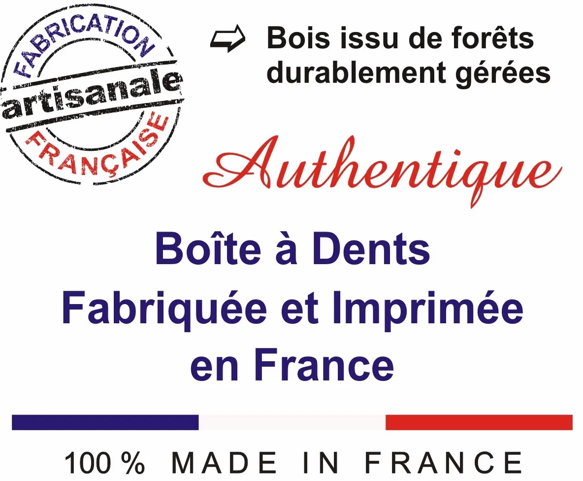Boite à Dents de Lait en bois Personnalisée avec Prénom - Fabrication française - Cadeau de naissance Fille