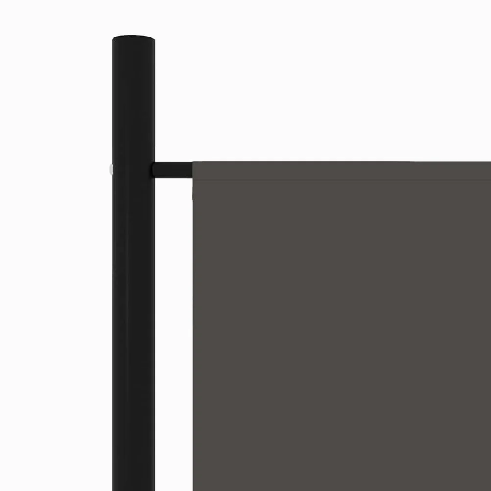 vidaXL Cloison de séparation 6 Panneaux Anthracite 300x180 cm