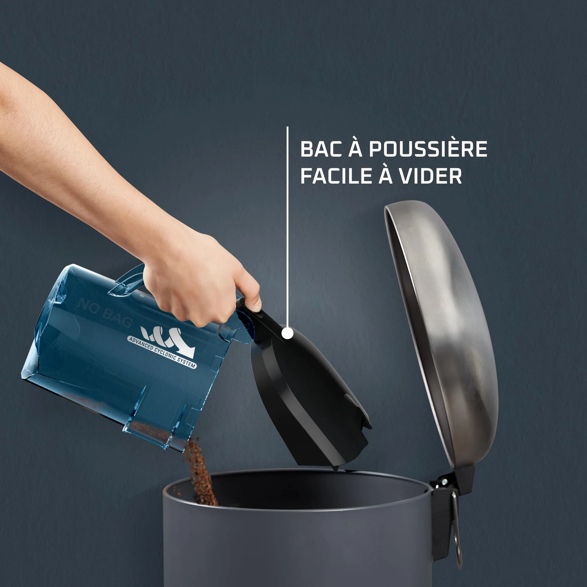 Rowenta Compact Power Cyclonic Aspirateur Sans Sac 1,5L RO3731EA Noir Turquoise