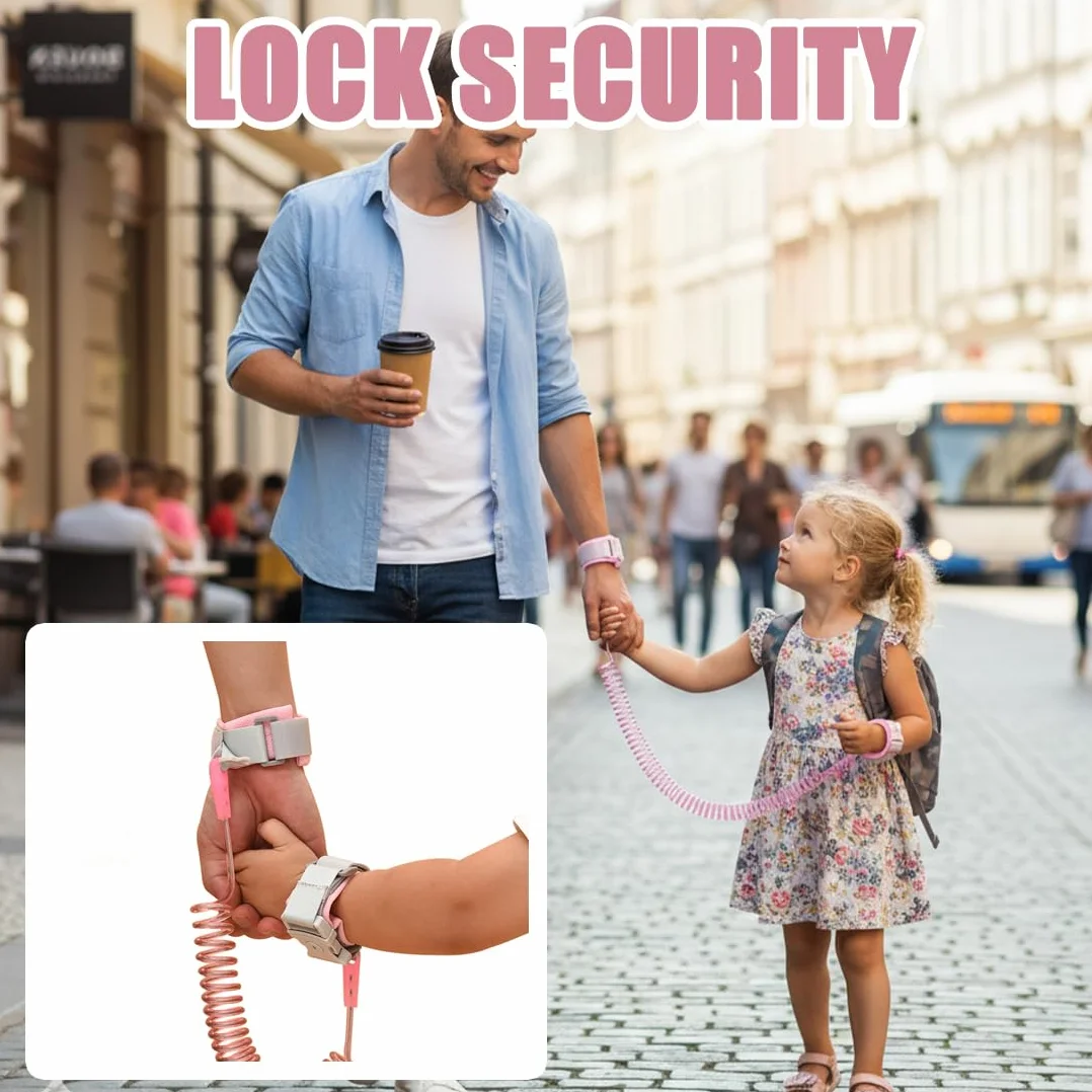 Harnais de sécurité enfant laisse 2 mètres réglable pivotant 360° corde de marche