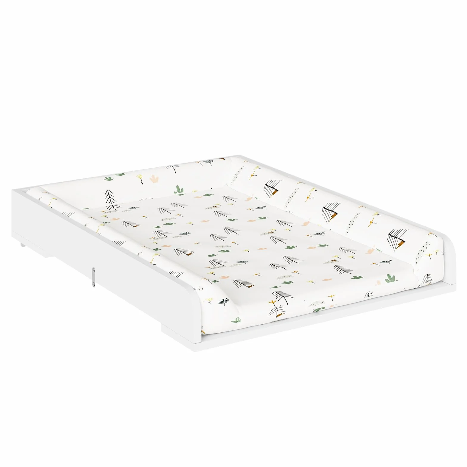 WOLTU Plan à Langer Universel en MDF Amovible avec Profondeur réglable 46,5–50 cm, pour Commode 60x80x10 cm, Blanc