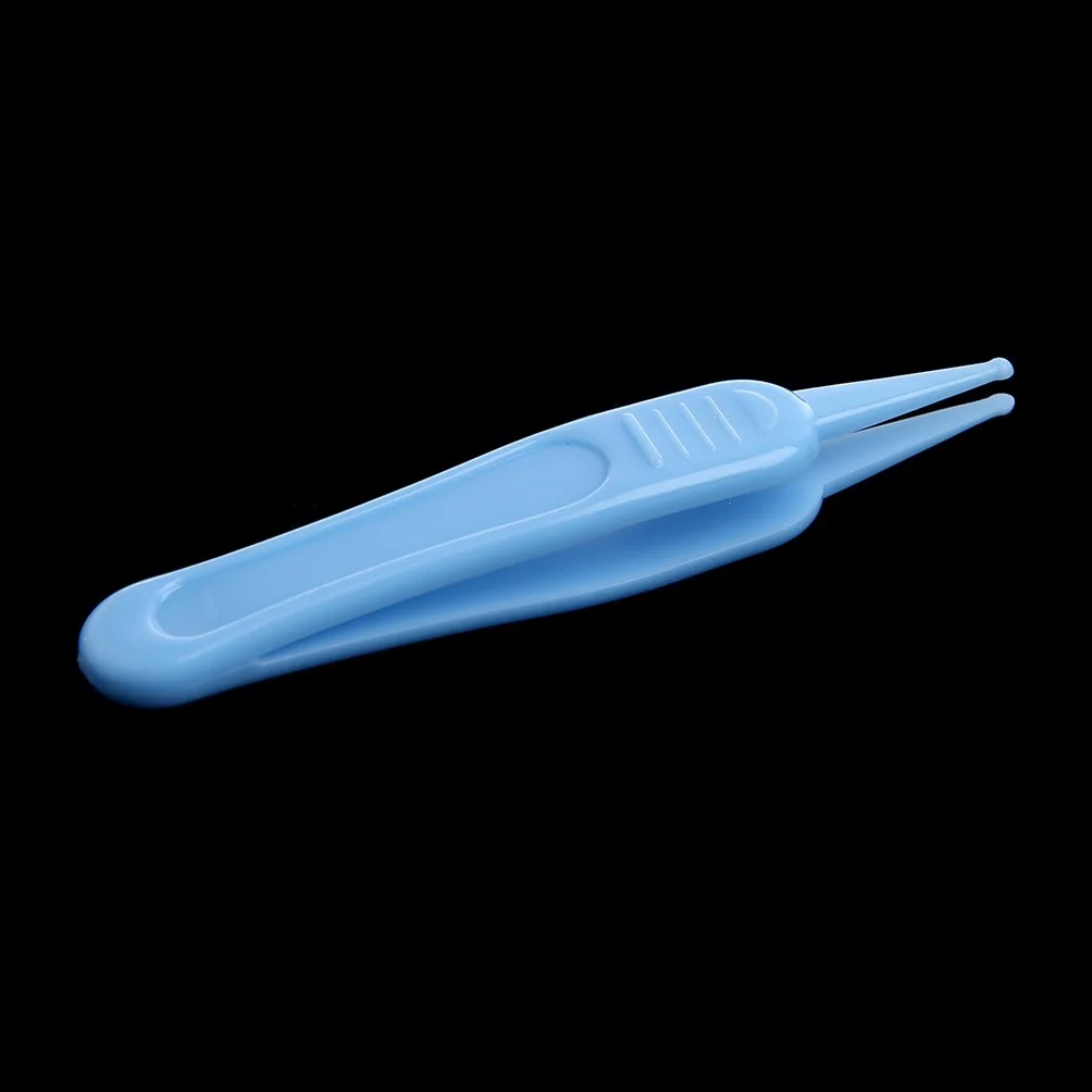 Pince à épiler de sécurité visible pour nettoyage oreilles nez nombril - Rose