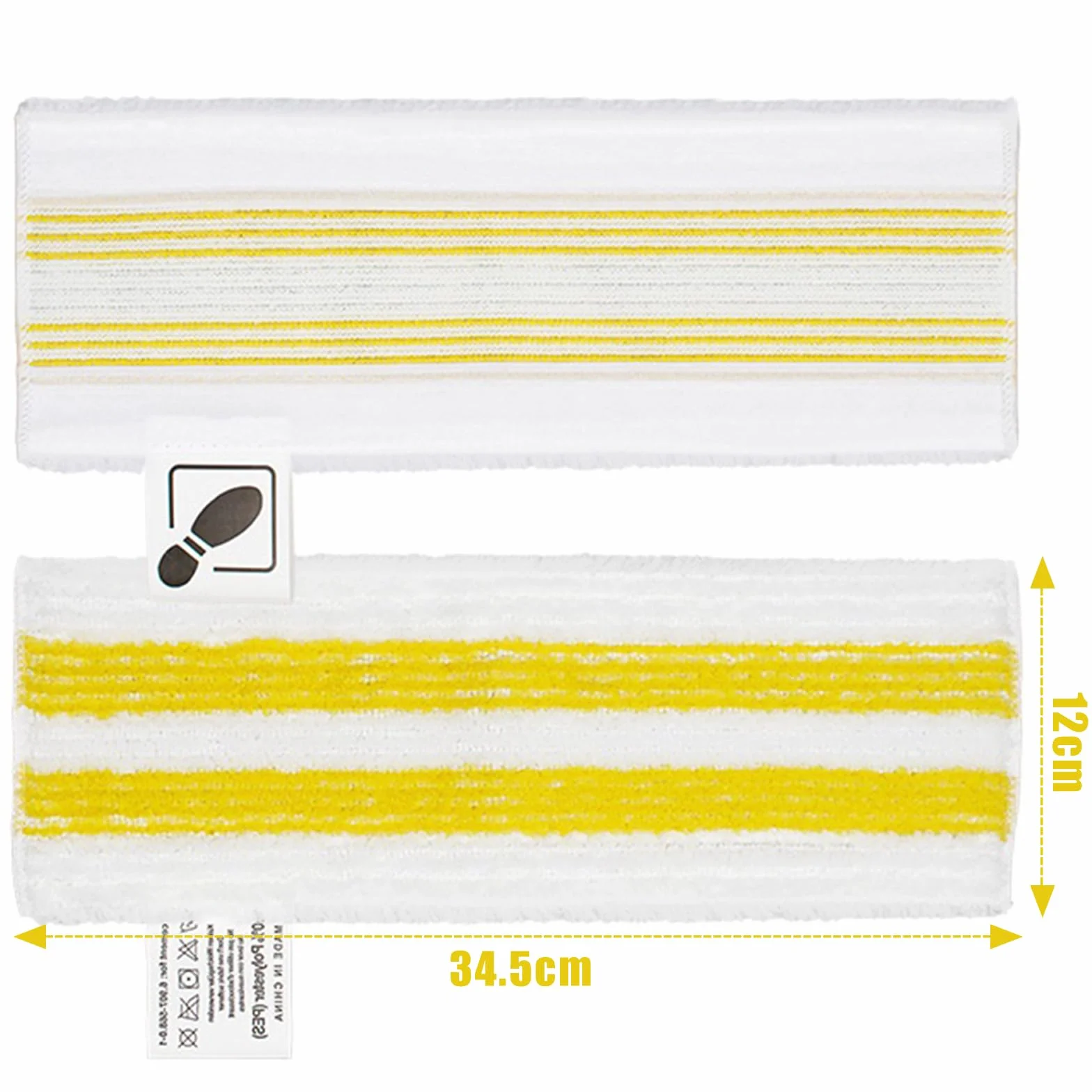 Lot de 4 Recharge Kärcher EasyFix Bonnettes Nettoyeurs Vapeur Microfibre pour SC 2, SC 3, SC 4, SC 5