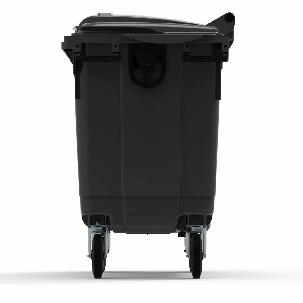 ESE France Conteneur Poubelle 660L 4 roues Recyclé Gris Fabriqué en France