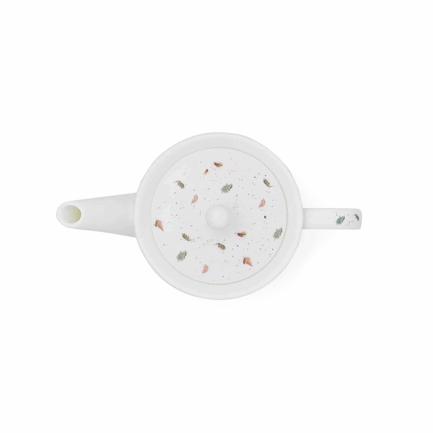 RW WN4090-XT Royal Worcester Wrendale Designs China Théière en céramique Motif hérisson et souris Blanc