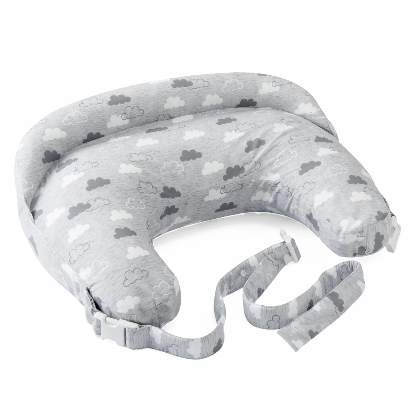Boppy Coussin d'allaitement Deluxe pour Bébés 0+ Mois, Forme Ergonomique, Amovible et Lavable en Machine