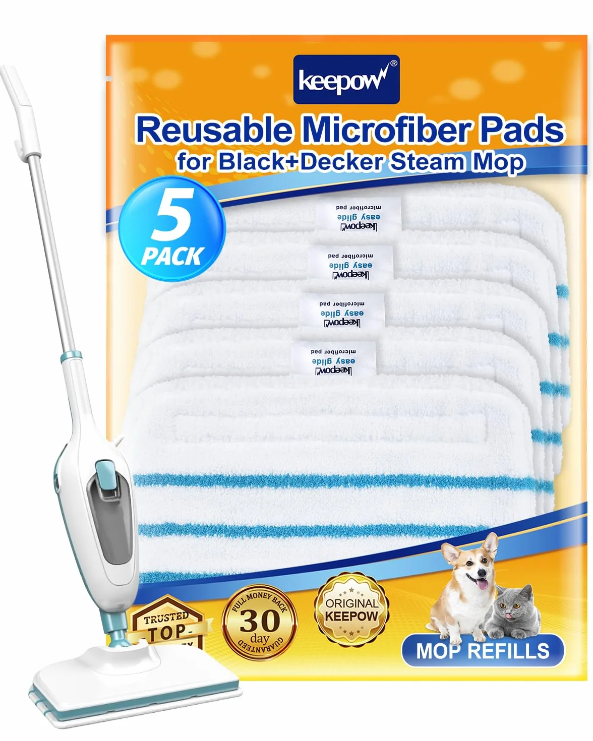 Lingettes pour Black et Decker Balais Vapeur FSM1630S/FSMP20