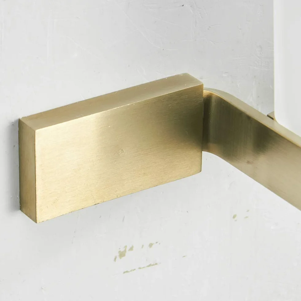 Porte Brosse à Dents Fixation Murale en Acier Inoxydable Or Brossé, Doré pour Salle de Bain