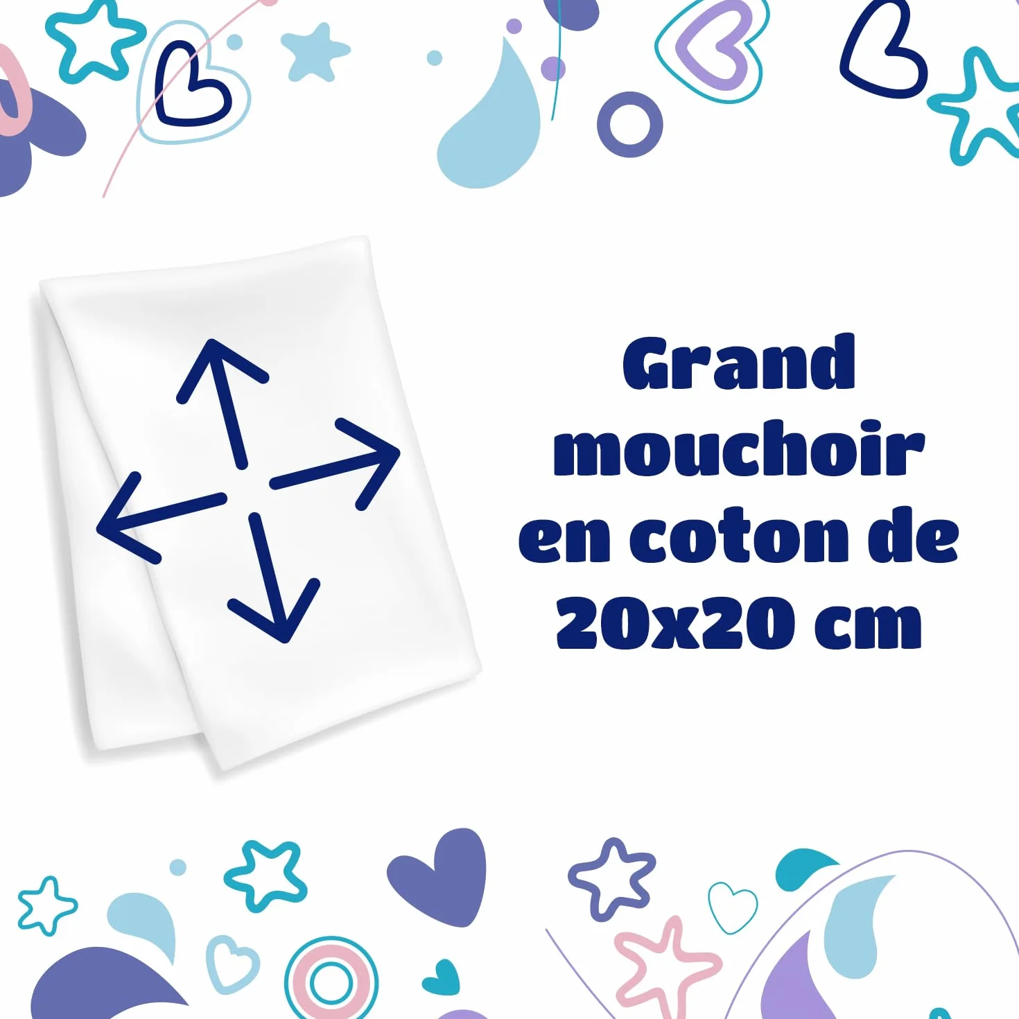 Kindii Pure&Dry Lingettes Bébé 50 Pièces Ultra Douces Pur Coton Sans Parfum Sans Alcool