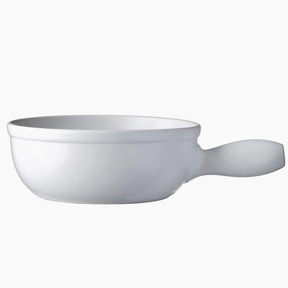 Spring 2896205924 Caquelon à fondue en aluminium compatible induction Blanc 24 cm