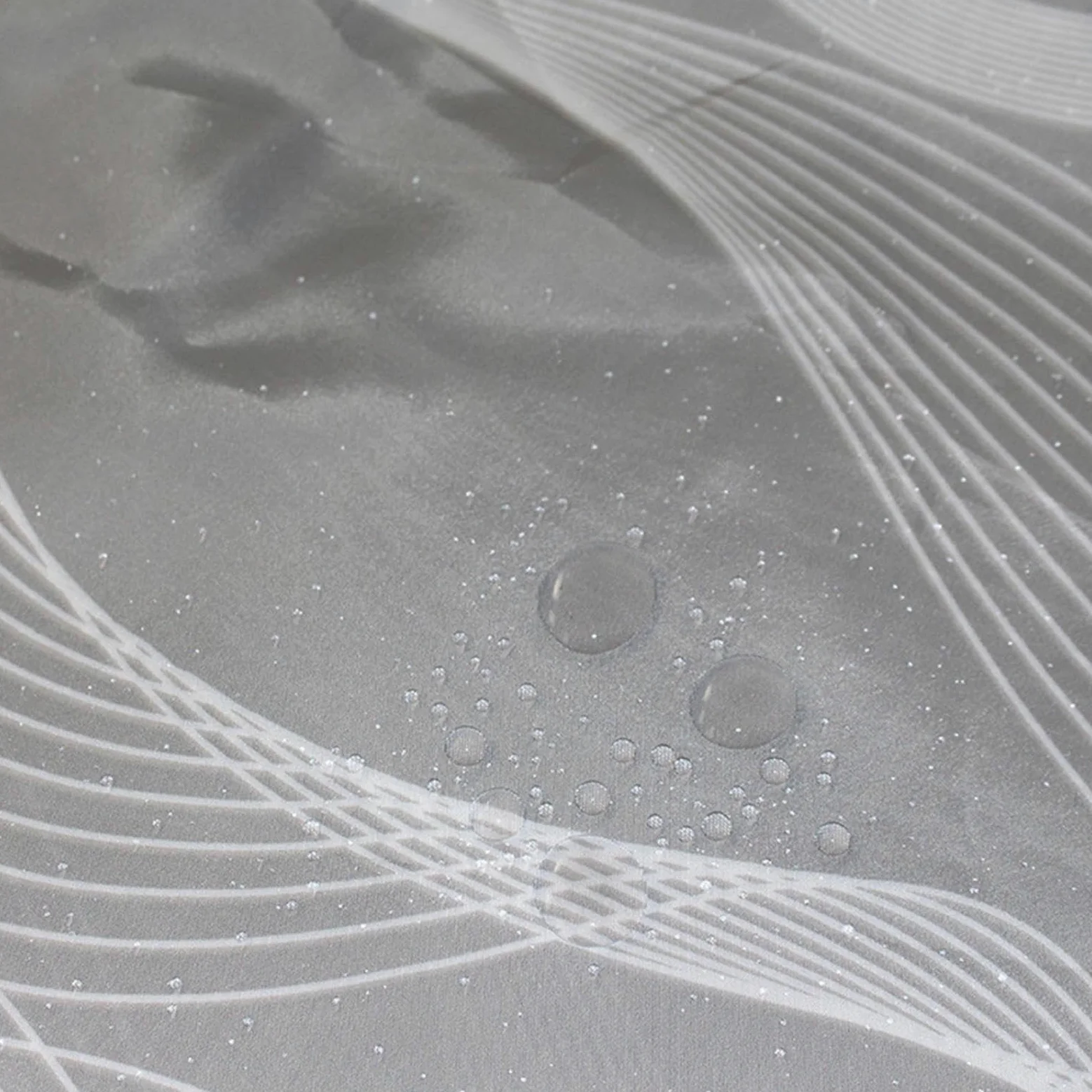Rideau de douche en tissu imperméable 160 x 200 cm, résistant à la moisissure, rideau de salle de bain à séchage rapide pour baignoire et douche, comprend 12 crochets, lavable en machine, durable et