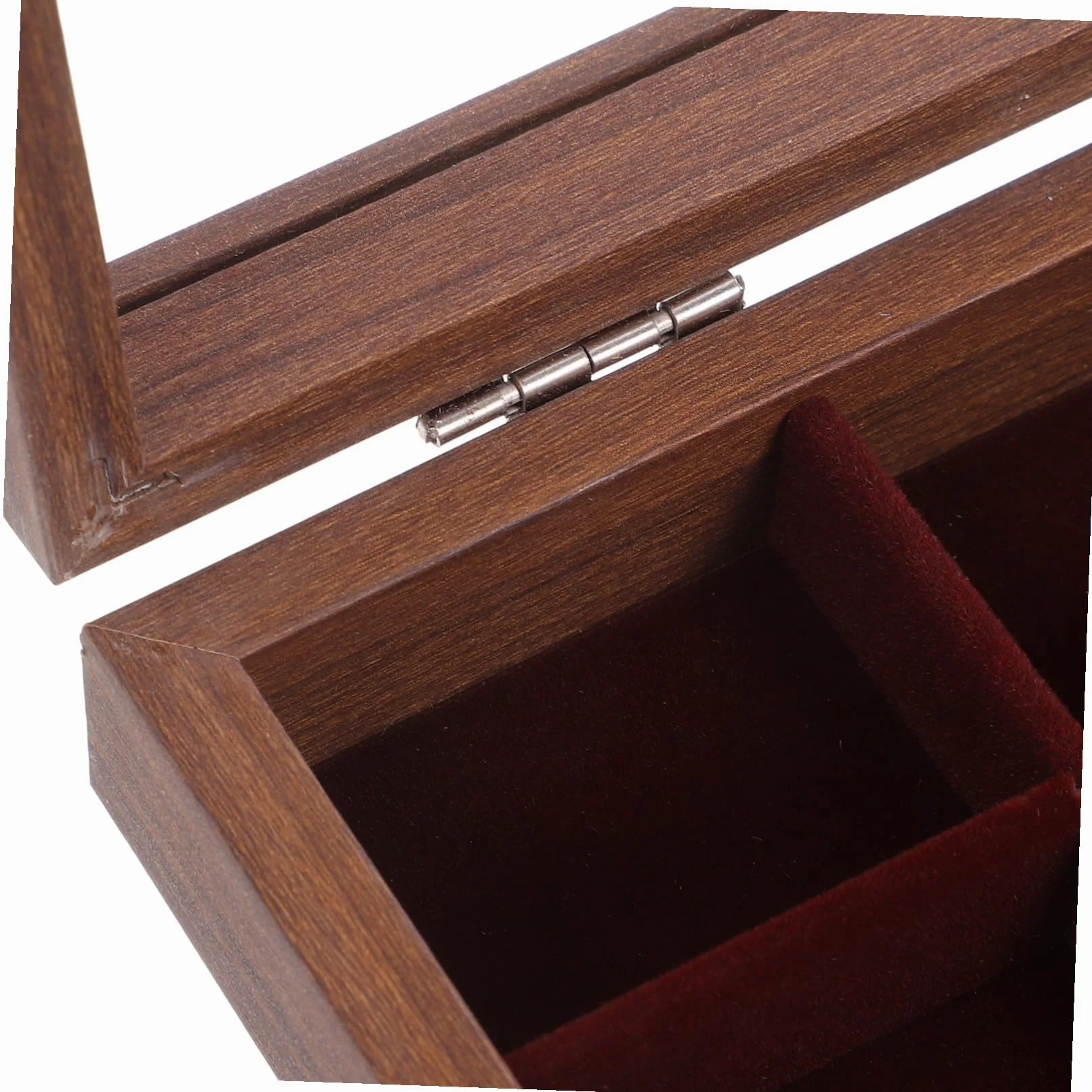 Ipetboom Boîte à Sachets de Thé 30 Compartiments en Verre et Bois Marron avec Couvercle Transparent, Organisateur Élégant pour Rangement Facile la Maison Salle à Manger