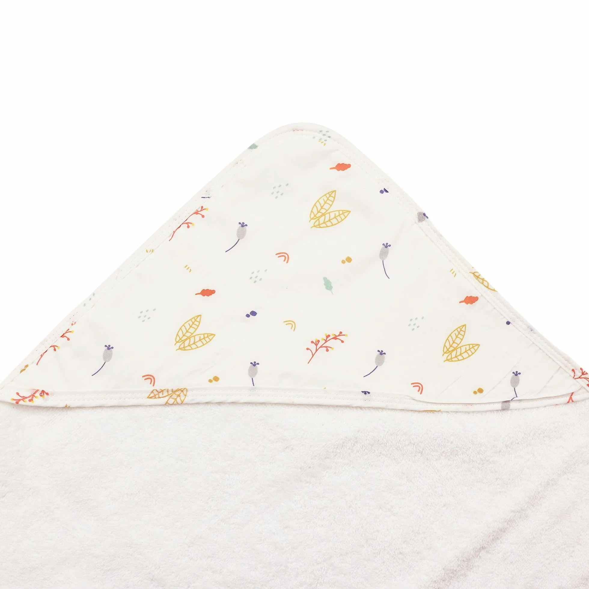 Trois Kilos Sept Set Bain Bébé Forêt Cape à Capuche Gant 100% Coton Oeko-TEX Standard 100 70x70 cm