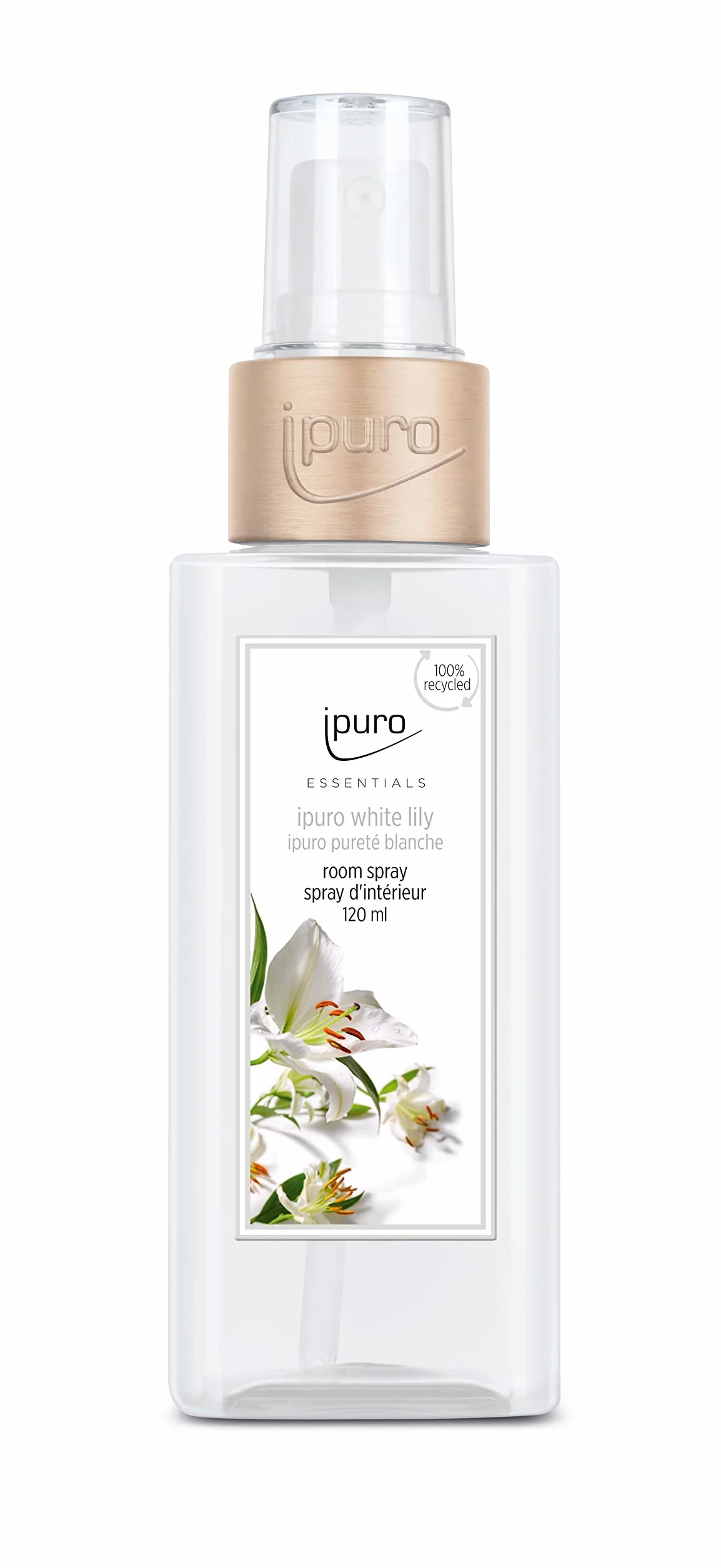Ipuro Spray d'ambiance white lily parfumé 120 ml