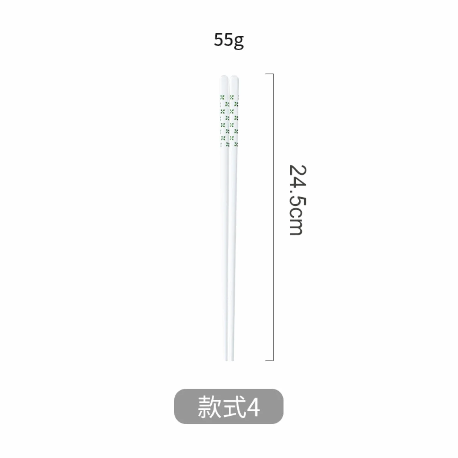 Lot de 3 baguettes en céramique simples et faciles à nettoyer - 10 paires de 4 feuilles