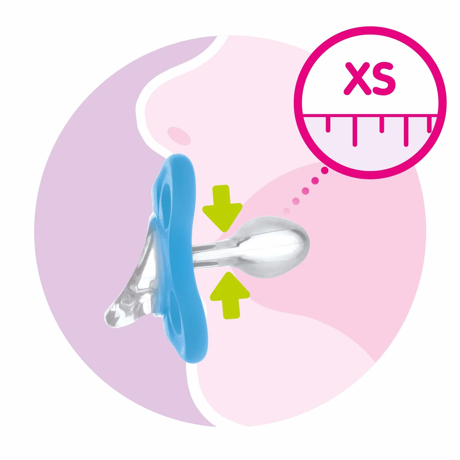 Sucette MAM Comfort lot de 2, silicone 100%, étui porte-sucette, 3-12 mois, bleu clair